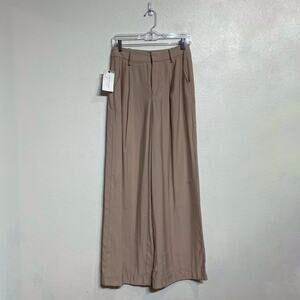 Cotton Candy LA Khaki High Waist Loose Trousers Sz M NWT
